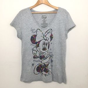 Disney Minnie Mouse graphic tee shirt gray XXL 19